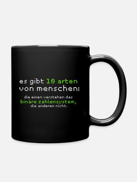 Informatik Informatiker Humor Geschenk - Tasse einfarbig - Schwarz