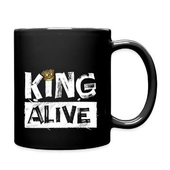 King Alive - Tasse einfarbig - Schwarz - Rechts