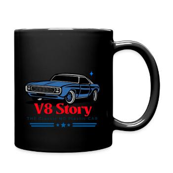 V8 Story - Tasse einfarbig - Schwarz - Rechts