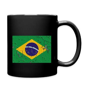 Brasilien - Tasse einfarbig - Schwarz - Rechts