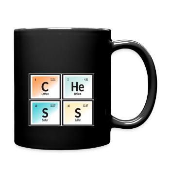 Chess | Periodic Table of Elements - Full Colour Mug - black - Right