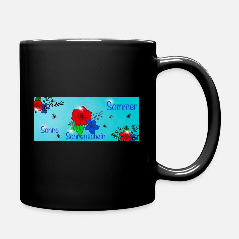 Sommer - Tasse einfarbig - Schwarz