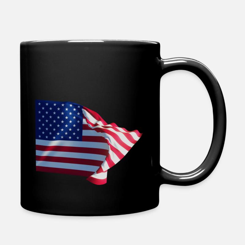 Drapeau des pays d’Amérique Drapeau - Mug uni - noir