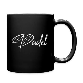 Padel Spieler Padelverein Padel-Tennis Paddle - Tasse einfarbig - Schwarz - Rechts