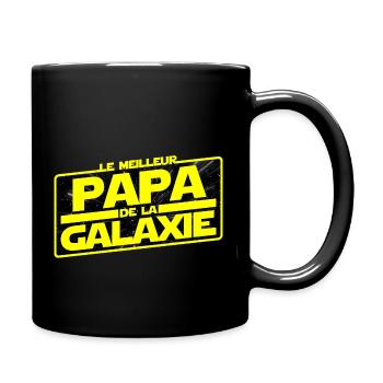 Le Meilleur Papa de la Galaxie - Mug uni - noir - Droite