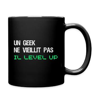 Idée cadeau homme geek gamer anniversaire - Mug uni - noir - Droite