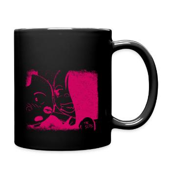 Sweetie & Bastard Kiss - Full Colour Mug - black - Right