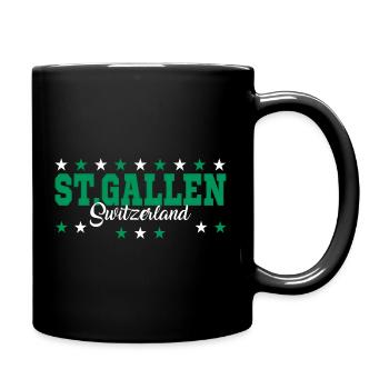 St Gallen - Tasse einfarbig - Schwarz - Rechts