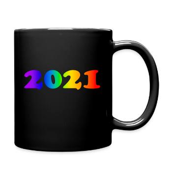 2021 - Tasse einfarbig - Schwarz - Rechts