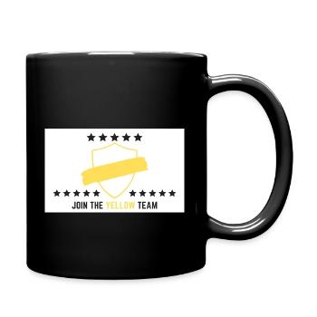 JOIN THE YELLOW TEAM // WHITE VERSION - Tasse einfarbig - Schwarz - Rechts