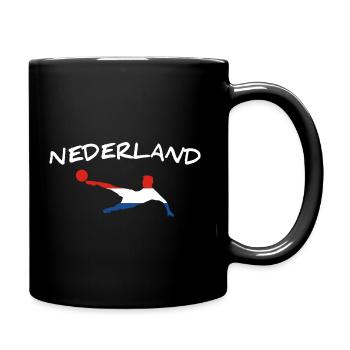 Pays-Bas Football 2022 - Mug uni - noir - Droite