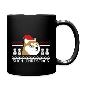 Père Noël moche - Mug uni - noir - Droite