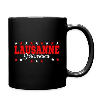 Lausanne - Tasse einfarbig - Schwarz - Rechts