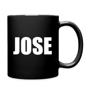 Vorname: Jose weiß - Tasse einfarbig - Schwarz - Rechts