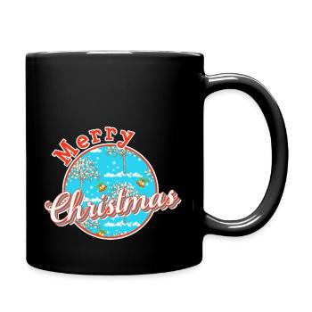 Merry christmas xmas - Tasse einfarbig - Schwarz - Rechts