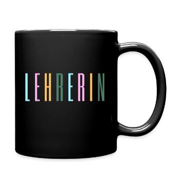 Lehrerin - Schule, Beruf, Klassenzimmer - Tasse einfarbig - Schwarz - Rechts