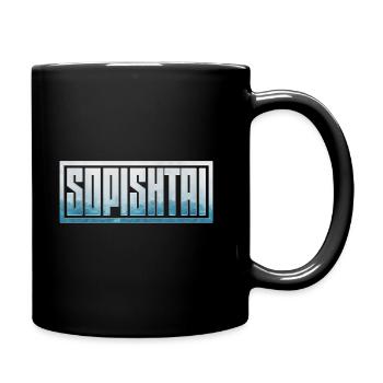 sopishtai bleu - Mug uni - noir - Droite