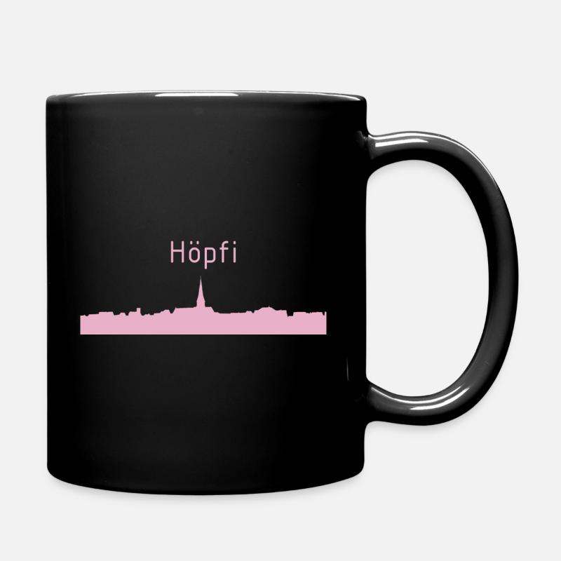 Höpfi pink - Tasse einfarbig - Schwarz