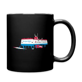 Neumayer-Station III - Tasse einfarbig - Schwarz - Rechts