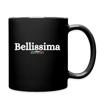 Bellissima Italia Italien Italian Bella Italia - Tasse einfarbig - Schwarz - Rechts