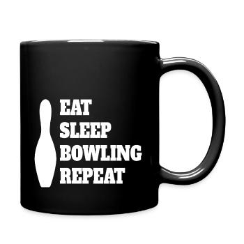 Bowling Cone Gift Bowling Ball Bowling Bowler - Full Colour Mug - black - Right