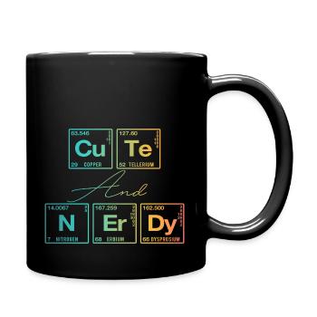 Funny saying for scientists & geeks - Full Colour Mug - black - Right
