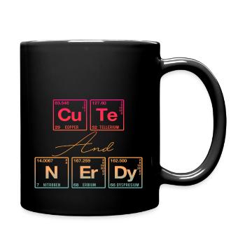 Funny saying for scientists & geeks - Full Colour Mug - black - Right