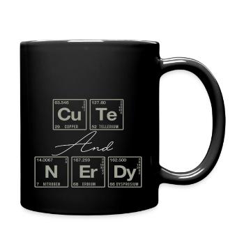 Funny saying for scientists & nerds - Full Colour Mug - black - Right