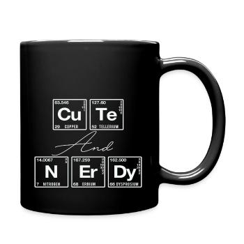 Funny saying for scientists & geeks - Full Colour Mug - black - Right