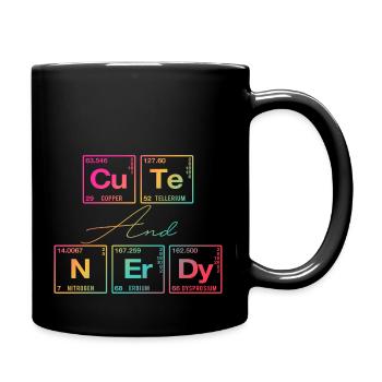 Funny saying for scientists & geeks - Full Colour Mug - black - Right