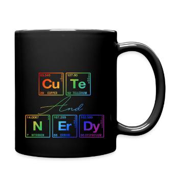Funny saying for scientists & geeks - Full Colour Mug - black - Right