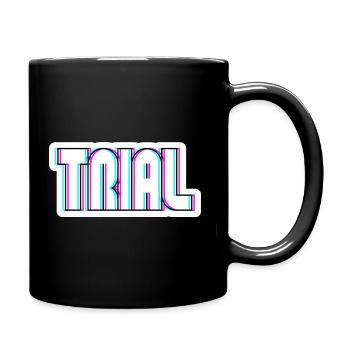 TRIAL glitch - Trialbike Fahrrad Motorrad Sport - Tasse einfarbig - Schwarz - Rechts