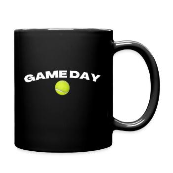 Jour de match Tennis - Mug uni - noir - Droite