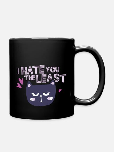 Je te déteste le moins - Mug uni - noir