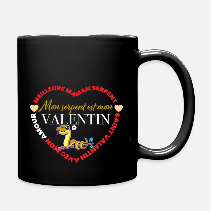 Serpent Valentin - Mug uni - noir