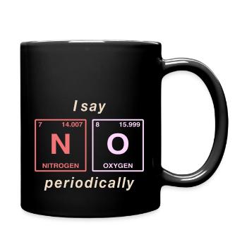 I say NO peropdically - don't be a yes-man! - Full Colour Mug - black - Right