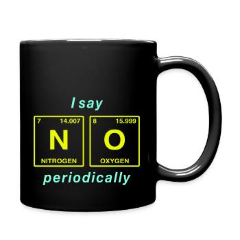 I say NO peropdically - don't be a yes-man! - Full Colour Mug - black - Right