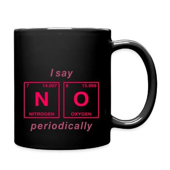 I say NO peropdically - don't be a yes-man! - Full Colour Mug - black - Right