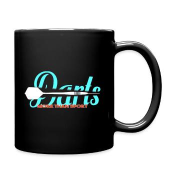 Dartpfeil - Tasse einfarbig - Schwarz - Rechts