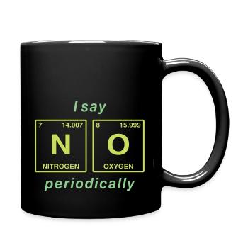 I say NO peropdically - don't be a yes-man! - Full Colour Mug - black - Right