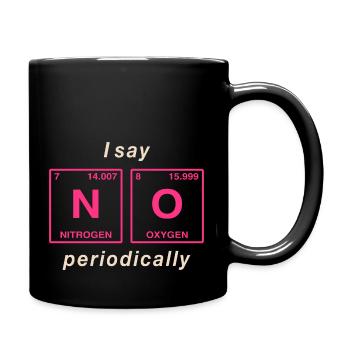 I say NO peropdically - don't be a yes-man! - Full Colour Mug - black - Right