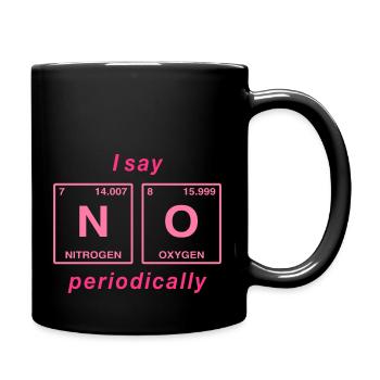 I say NO peropdically - don't be a yes-man! - Full Colour Mug - black - Right