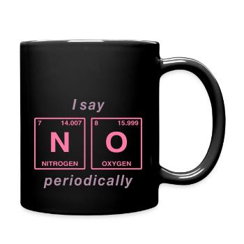 I say NO peropdically - don't be a yes-man! - Full Colour Mug - black - Right