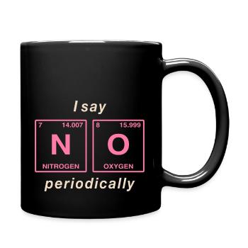 I say NO peropdically - don't be a yes-man! - Full Colour Mug - black - Right