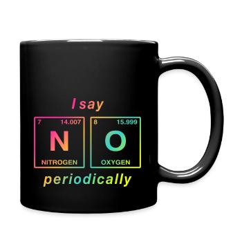 I say NO peropdically - don't be a yes-man! - Full Colour Mug - black - Right