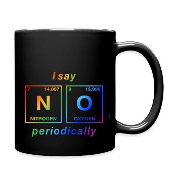 I say NO peropdically - don't be a yes-man! - Full Colour Mug - black - Right