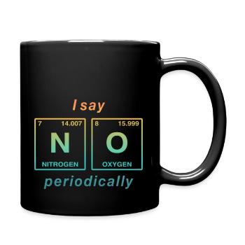 I say NO peropdically - don't be a yes-man! - Full Colour Mug - black - Right