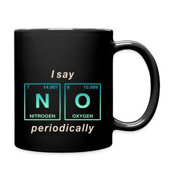 I say NO peropdically - don't be a yes-man! - Full Colour Mug - black - Right