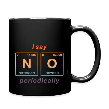 I say NO peropdically - don't be a yes-man! - Full Colour Mug - black - Right