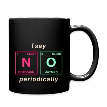 I say NO peropdically - don't be a yes-man! - Full Colour Mug - black - Right